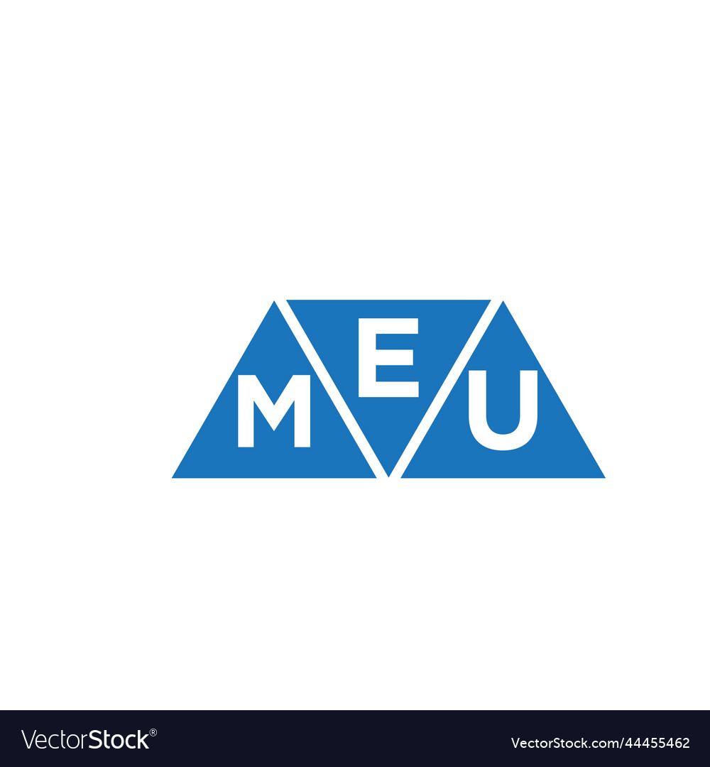 Emu triangle shape logo design on white