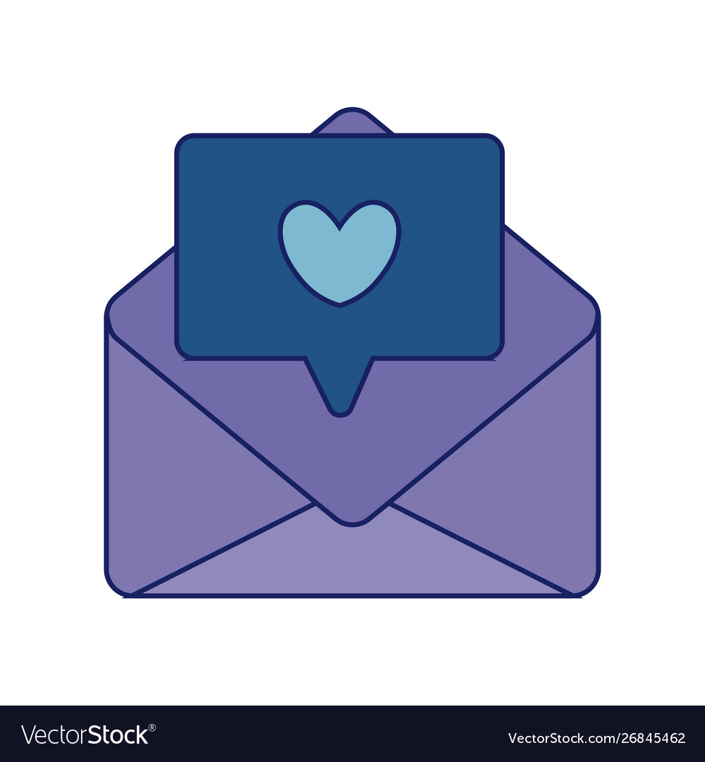 Envelope mail with speech bubble
