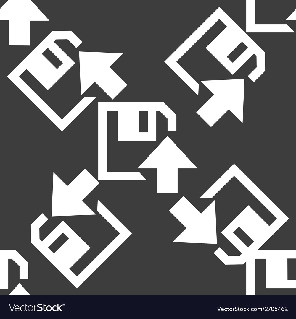 Floppy disk upload web icon flat design seamless