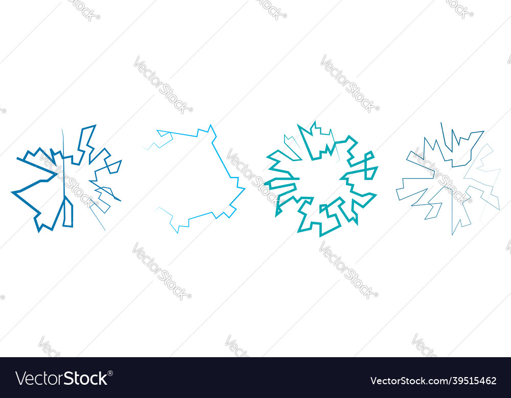 Geometric random circular element abstract vector image Geometric random circular element abstract