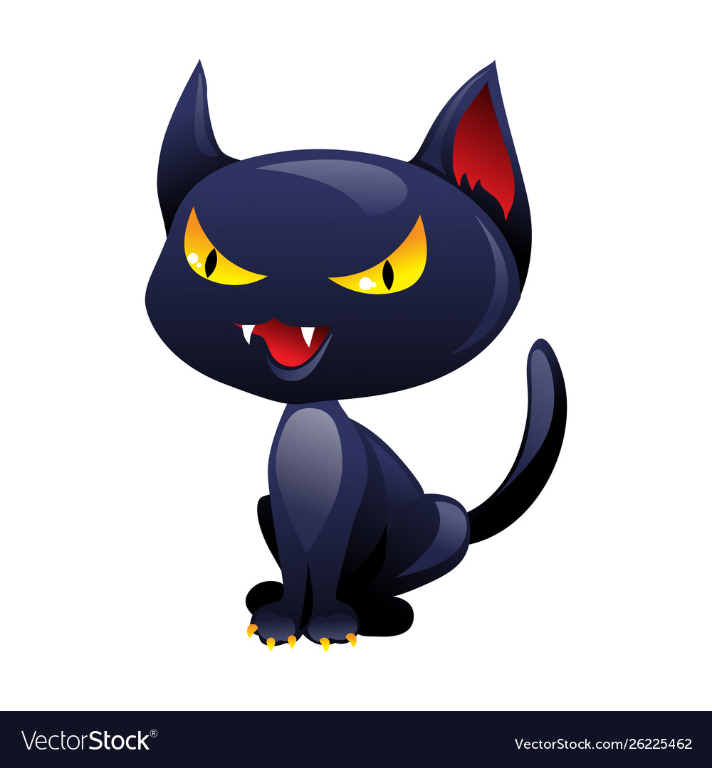 Angry cat Royalty Free Vector Image - VectorStock