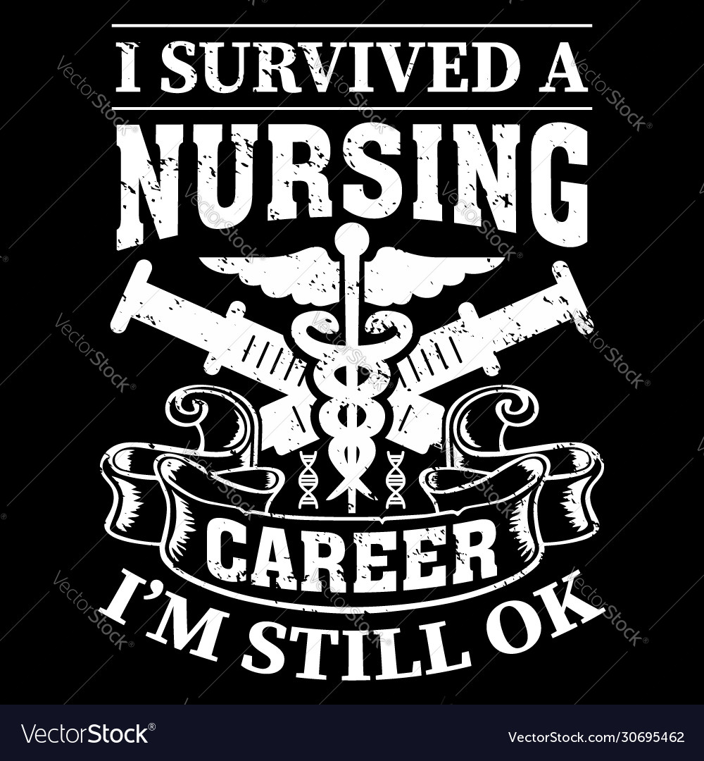 Nurse t shirts design typographic quotes design Vector Image