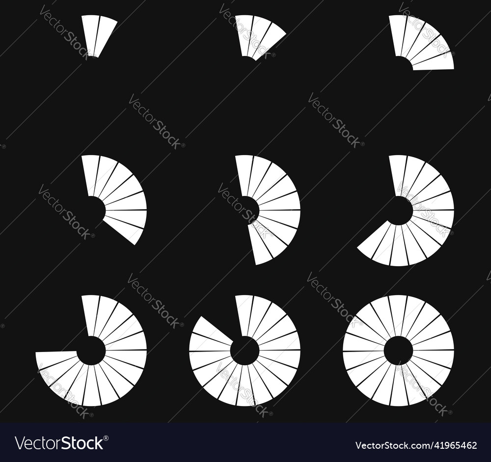 Preloader circular loading bar pie chart vector image Preloader circular loading bar pie chart