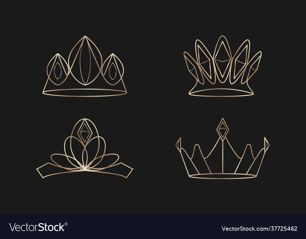 Royal crowns set