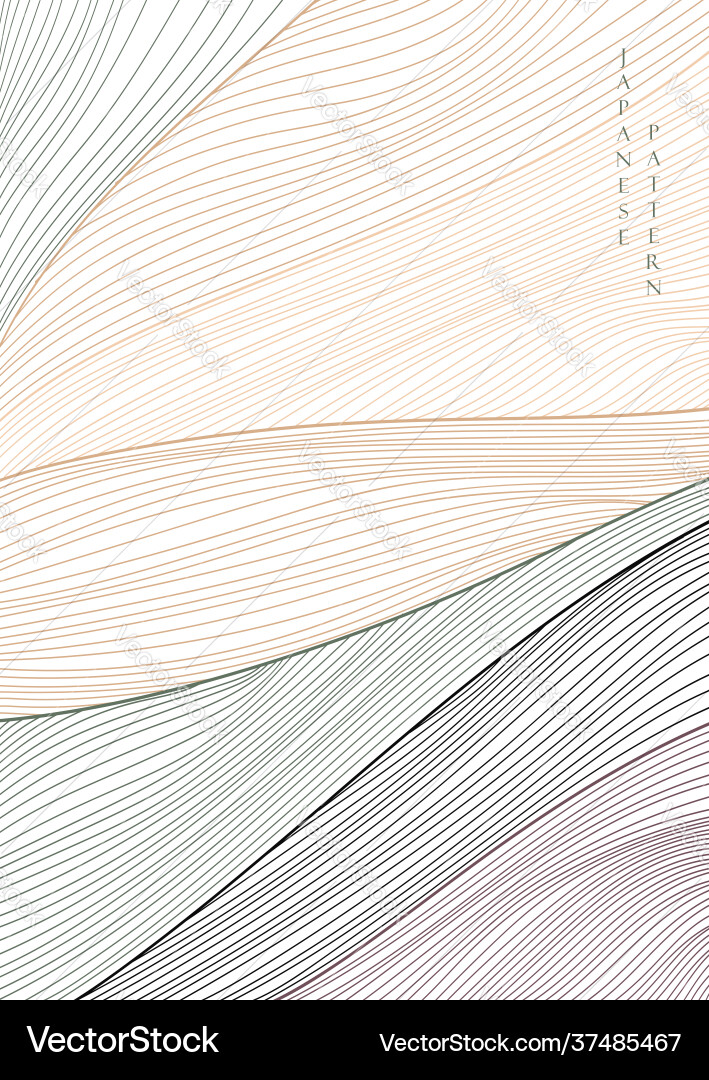Abstract art background with line pattern Vector Image