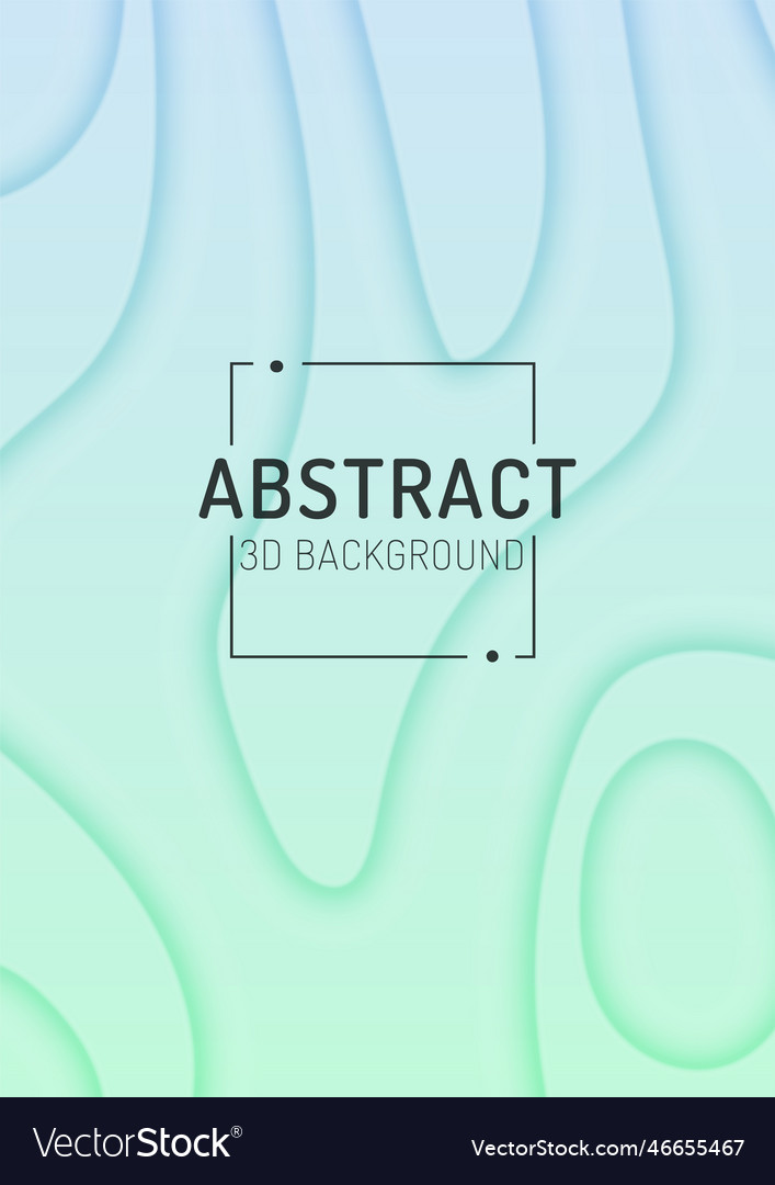 Abstract light gradient background with 3d lines vector image Abstract light gradient background with 3d lines