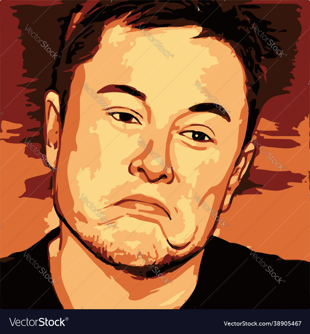 Elon musk Royalty Free Vector Image - VectorStock