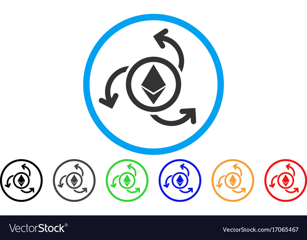 Ethereum source swirl flat icon