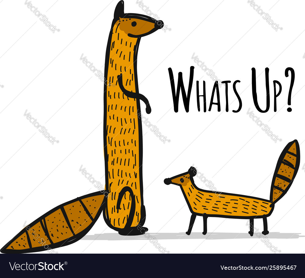 Funny mongoose sketch for your design