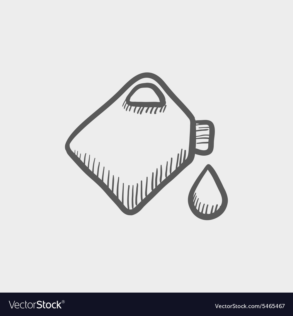 Gas container sketch icon