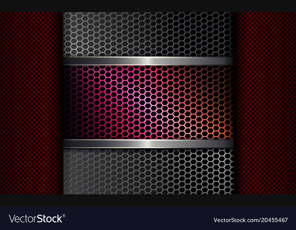 Geometric dark background with a rectangular red