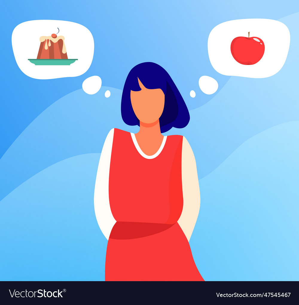 healthy-and-unhealthy-food-choice-royalty-free-vector-image