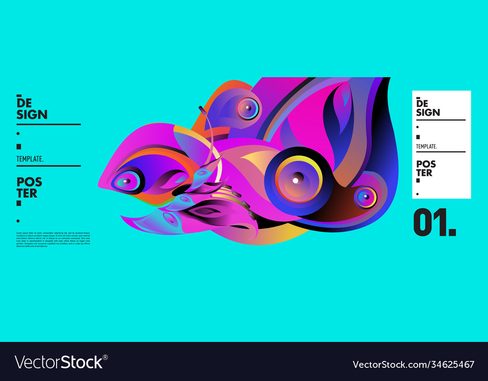 Landing page background template with colorful