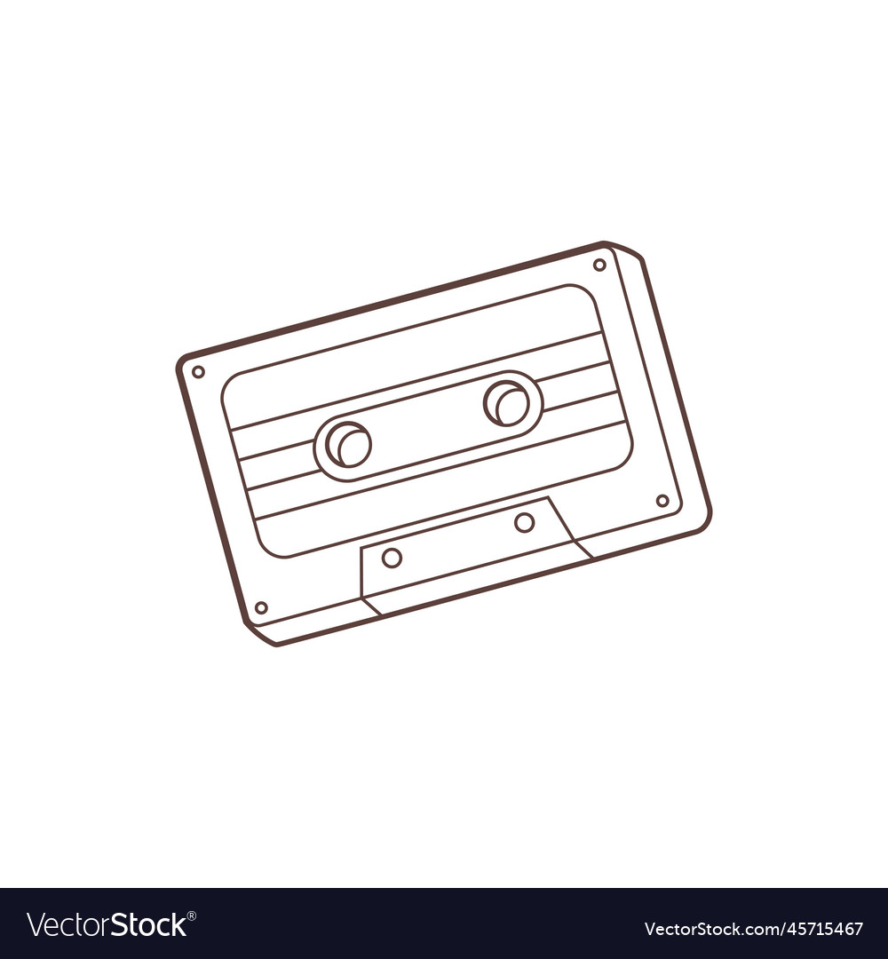 Retro cassette tape