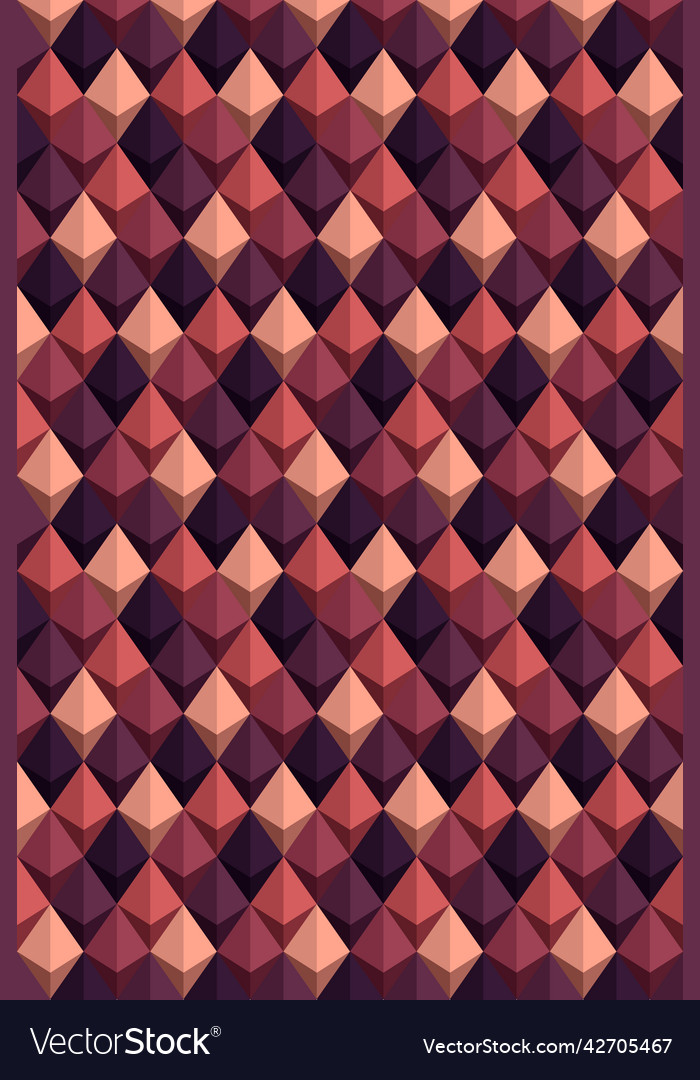 Rhombus pattern on colorful gradient background vector image Rhombus pattern on colorful gradient background