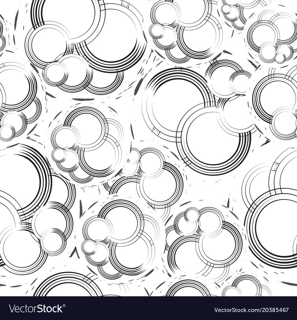 Seamless tileable pattern with abstract circles