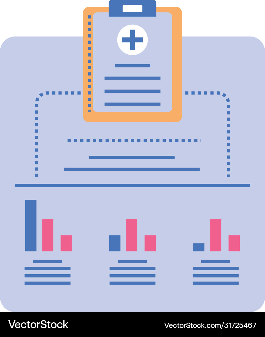 Template healthcare infographic process diagram Vector Image
