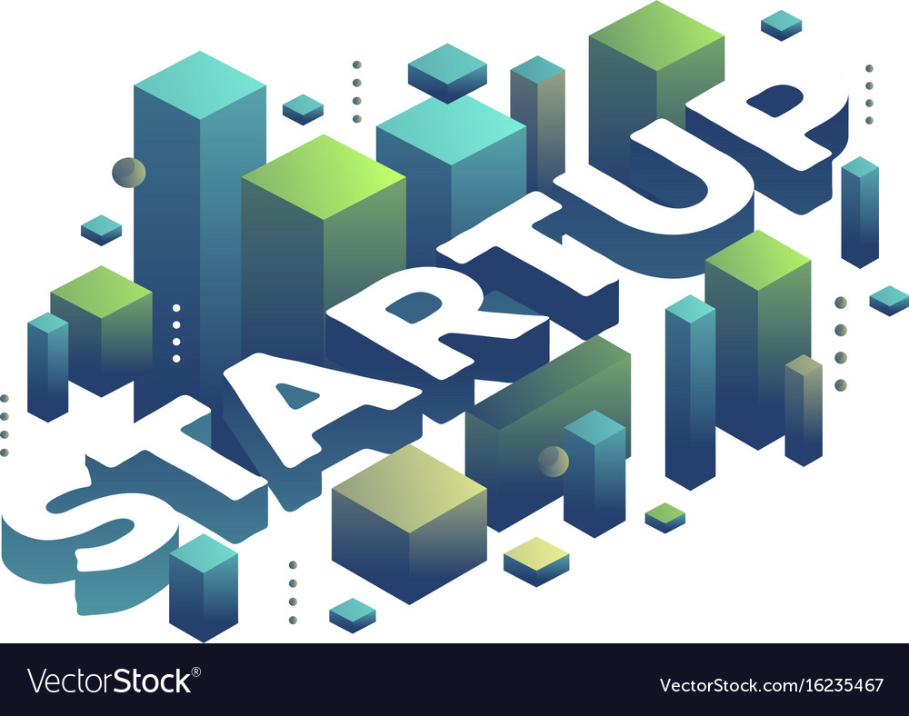 Three dimensional word startup with abstract