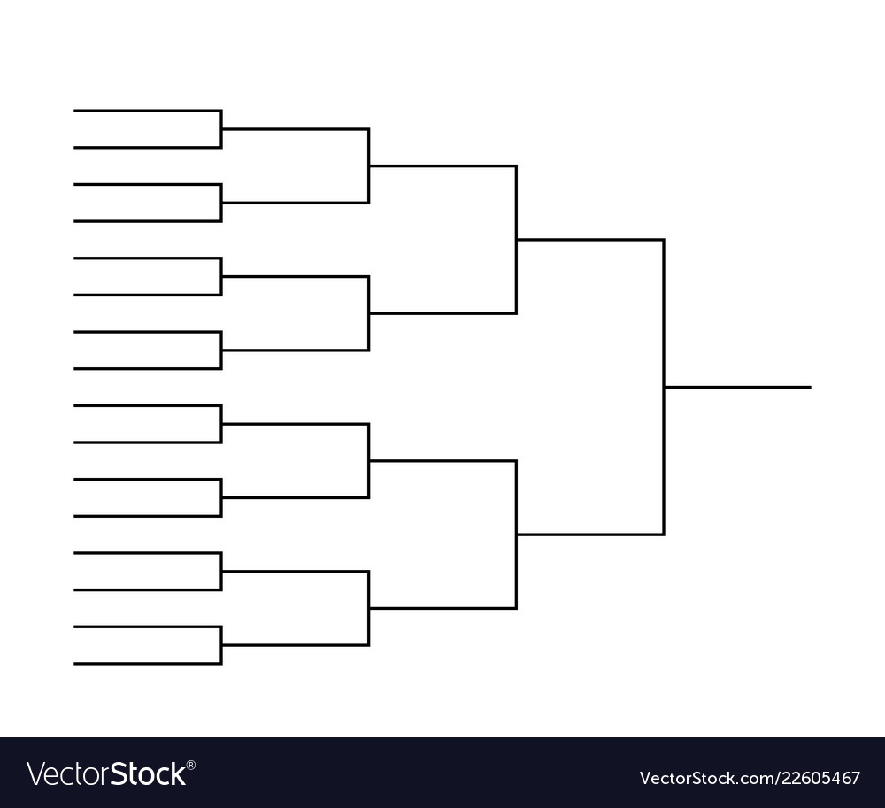 Tournament bracket templates Royalty Free Vector Image