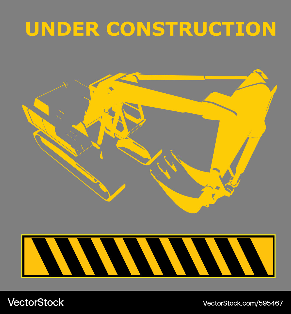 Under construction Royalty Free Vector Image - VectorStock