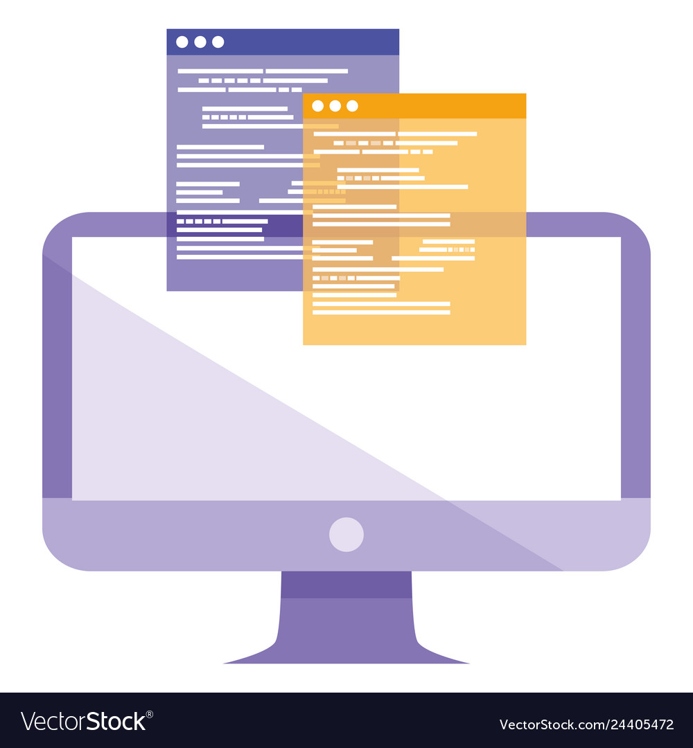 Computer desktop with documents
