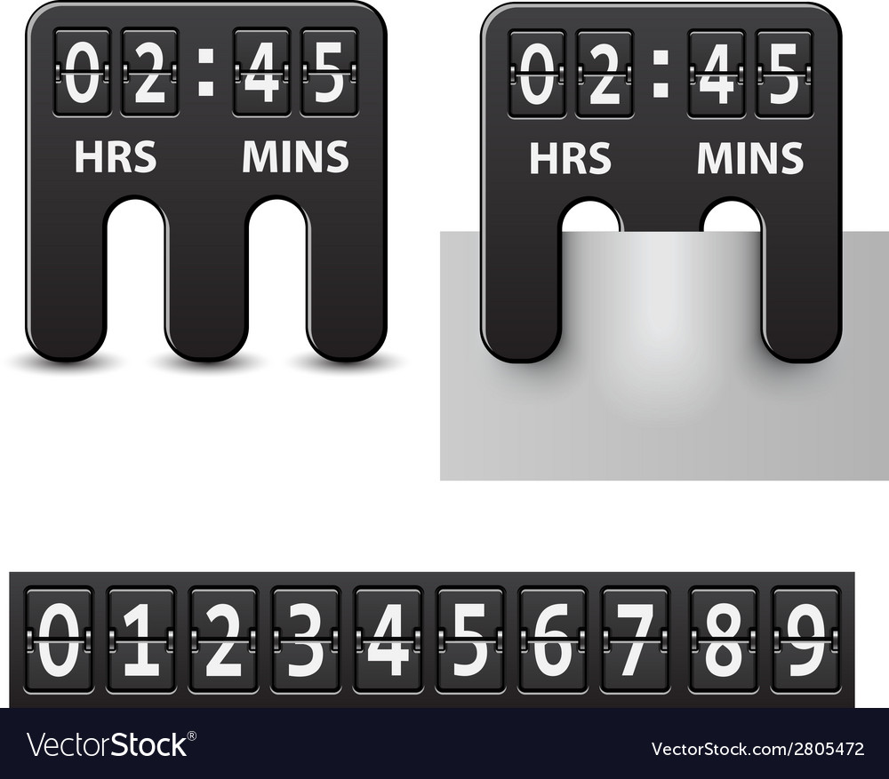 Countdown attached mechanical timer