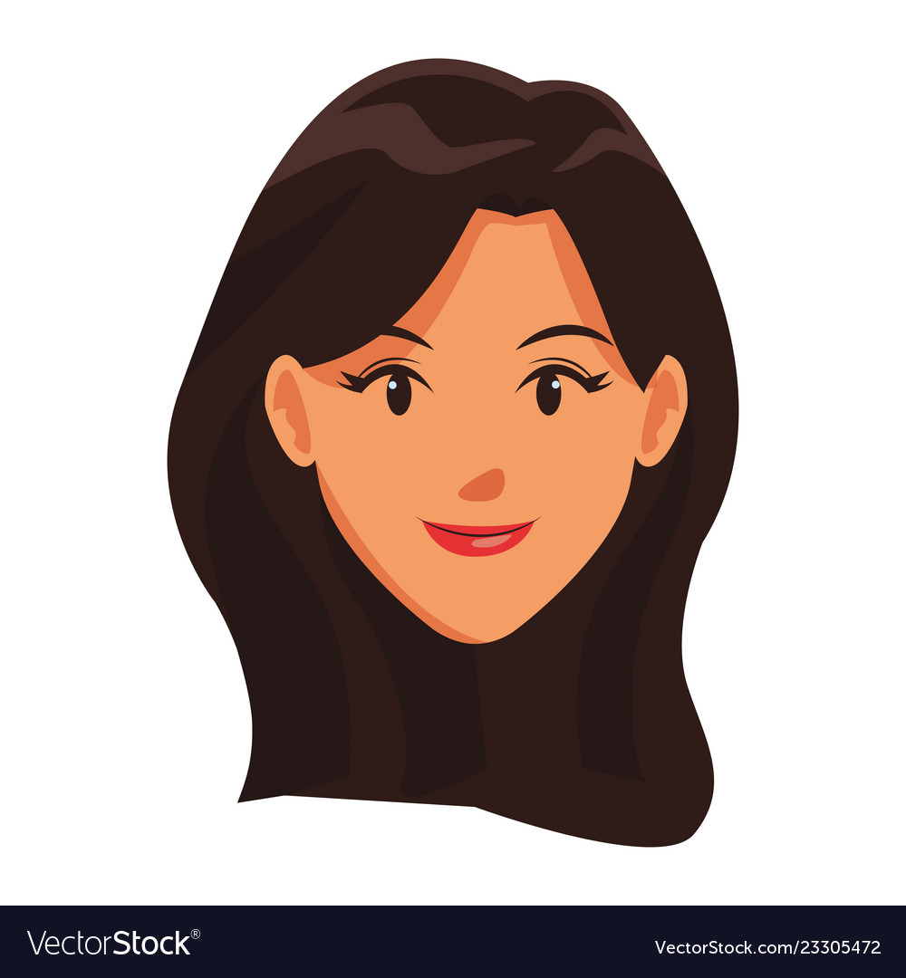 Cartoon Vector Clipart Of A Cartoon Brunette Woman Sitting And Playing 