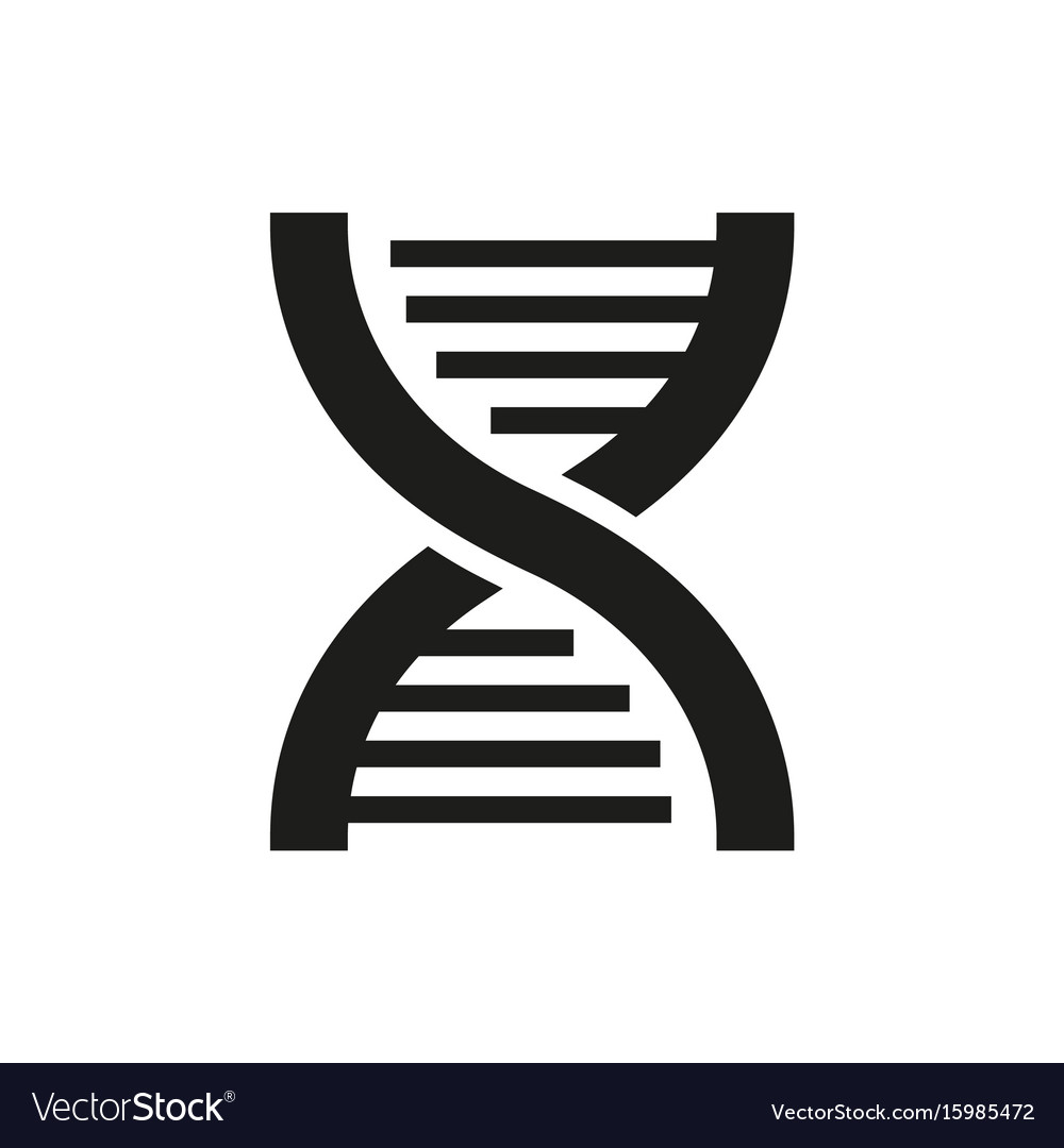 Dna Icon On White Background Royalty Free Vector Image