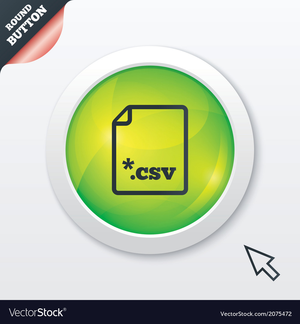 File document icon download csv button