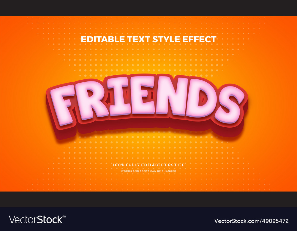 Modern editable text style effect ve vector image Modern editable text style effect ve