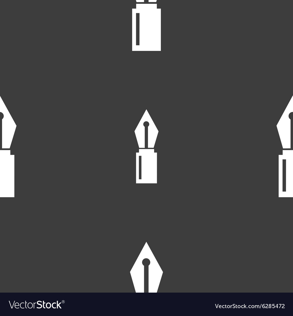 Pen sign icon edit content button seamless pattern