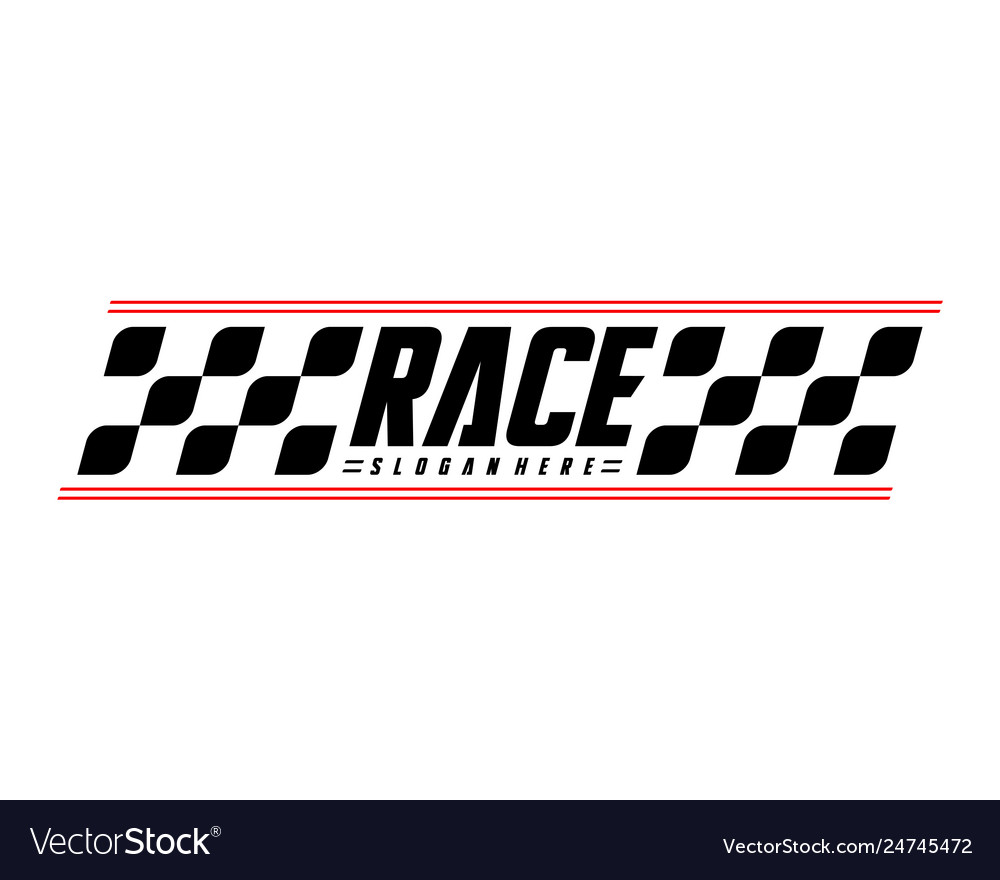 Race flag design concepts icon speed flag simple Vector Image