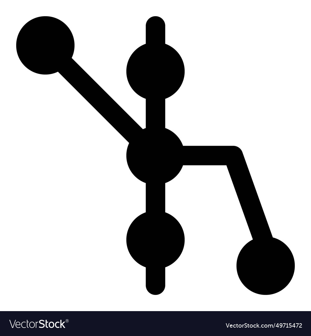 Train system map displaying stops and routes Vector Image