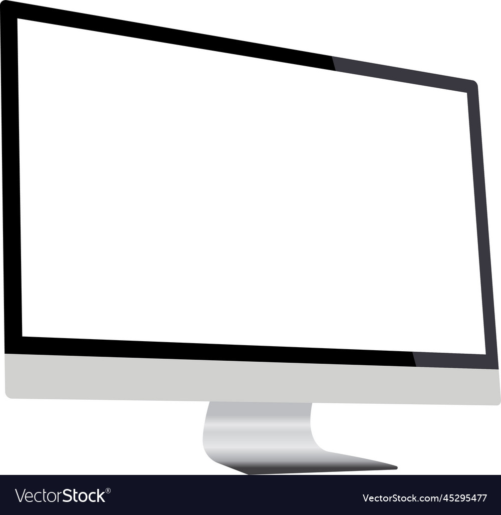Black Computer Monitor Mockup