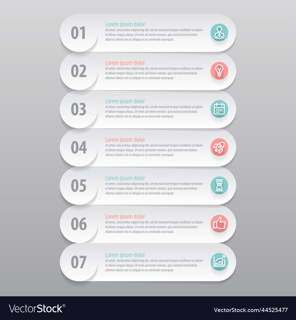 Flat ui design vector image Flat ui design