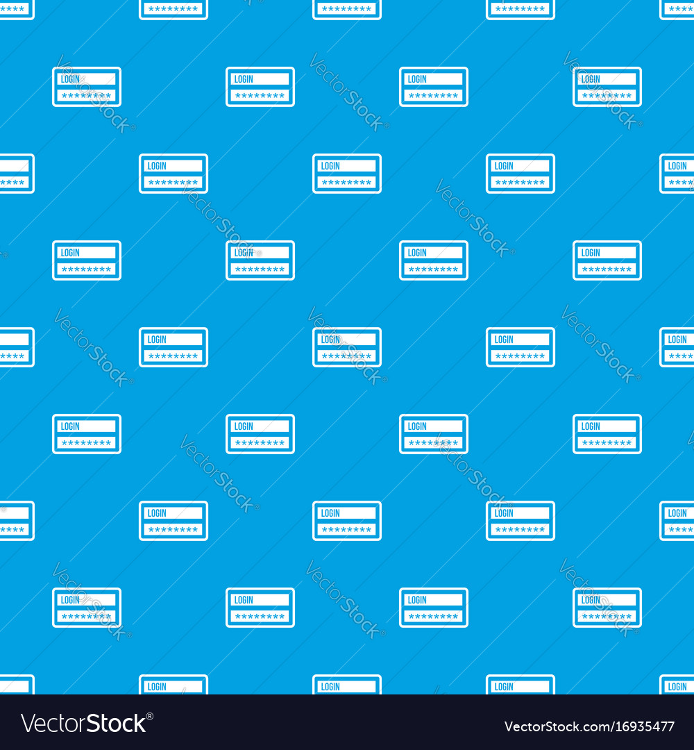 Login and password pattern seamless blue