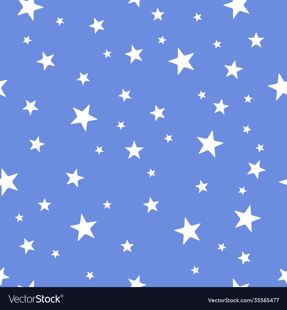 Modern star seamless color pattern design vector image Modern star seamless color pattern design