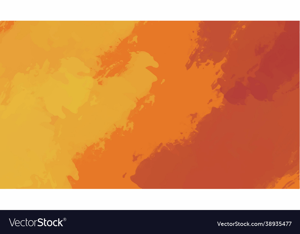 Orange watercolor background for textures Vector Image