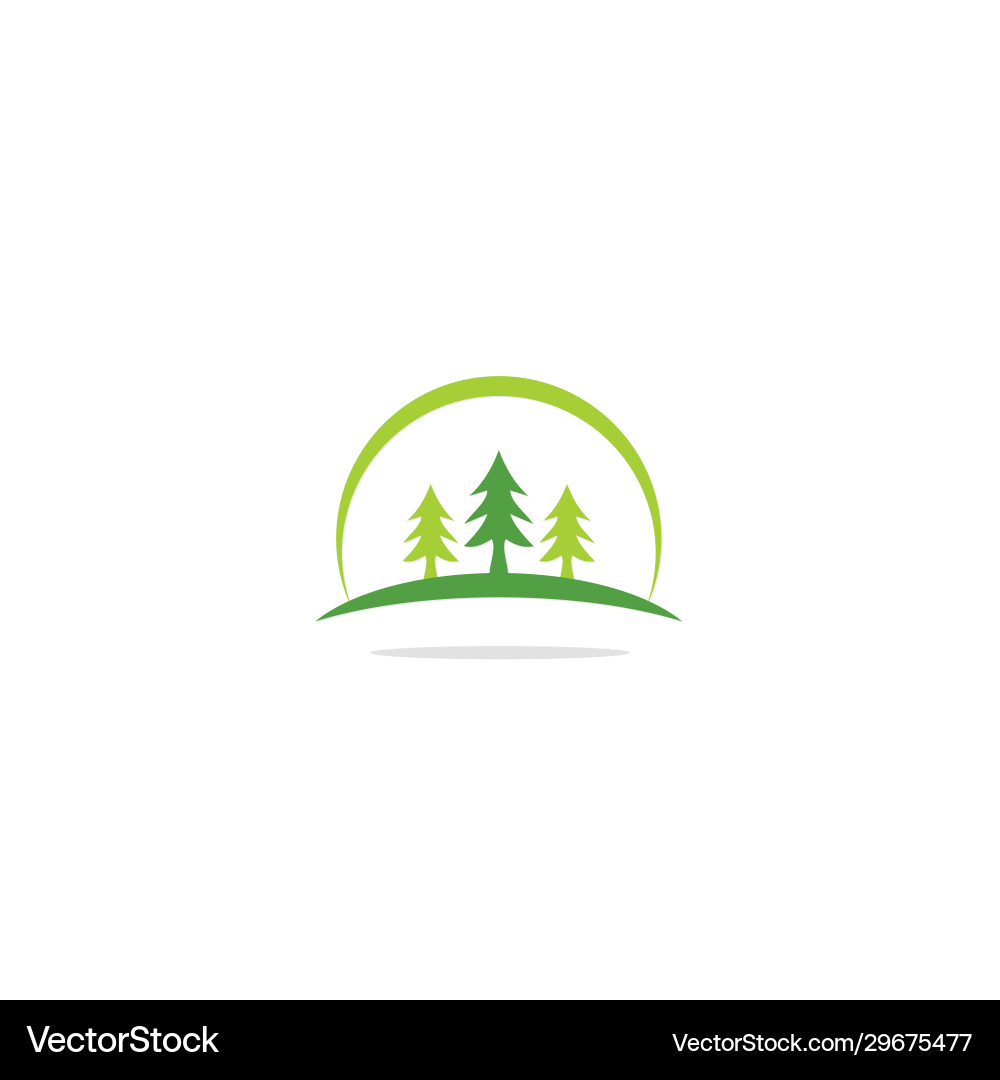 Pine tree logo Royalty Free Vector Image - VectorStock
