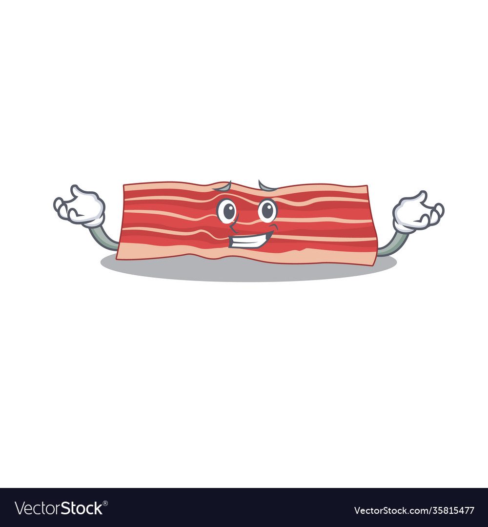 Smiling Bacon Character