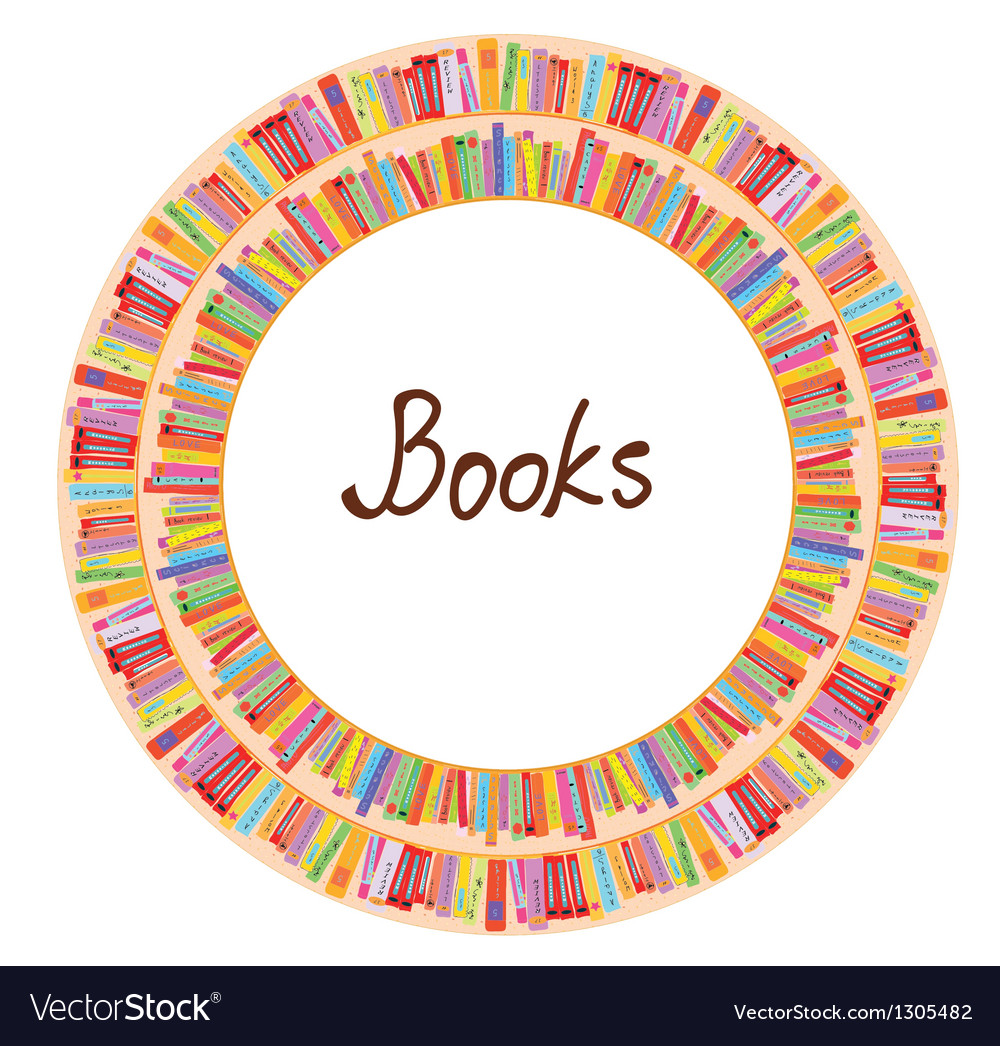 Book Stack Circle Pattern