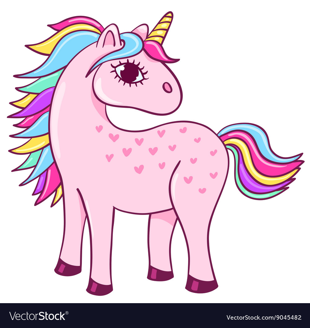 Cute unicorn Royalty Free Vector Image - VectorStock