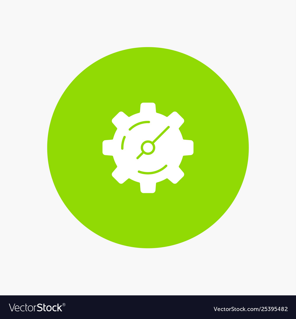 Gear setting timer vector image Gear setting timer