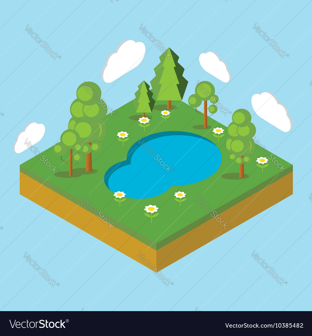 Isometric landscape