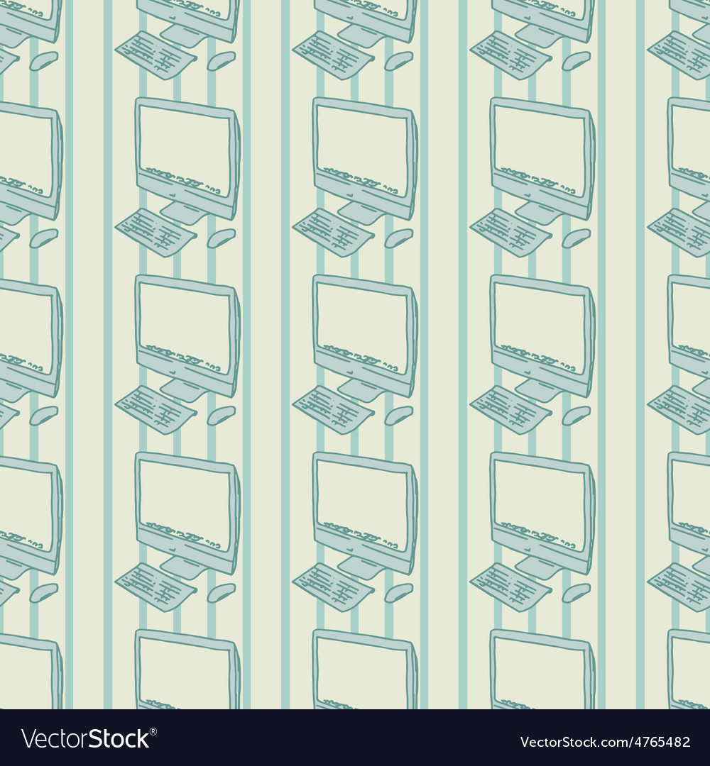 Personal computer background seamless pattern