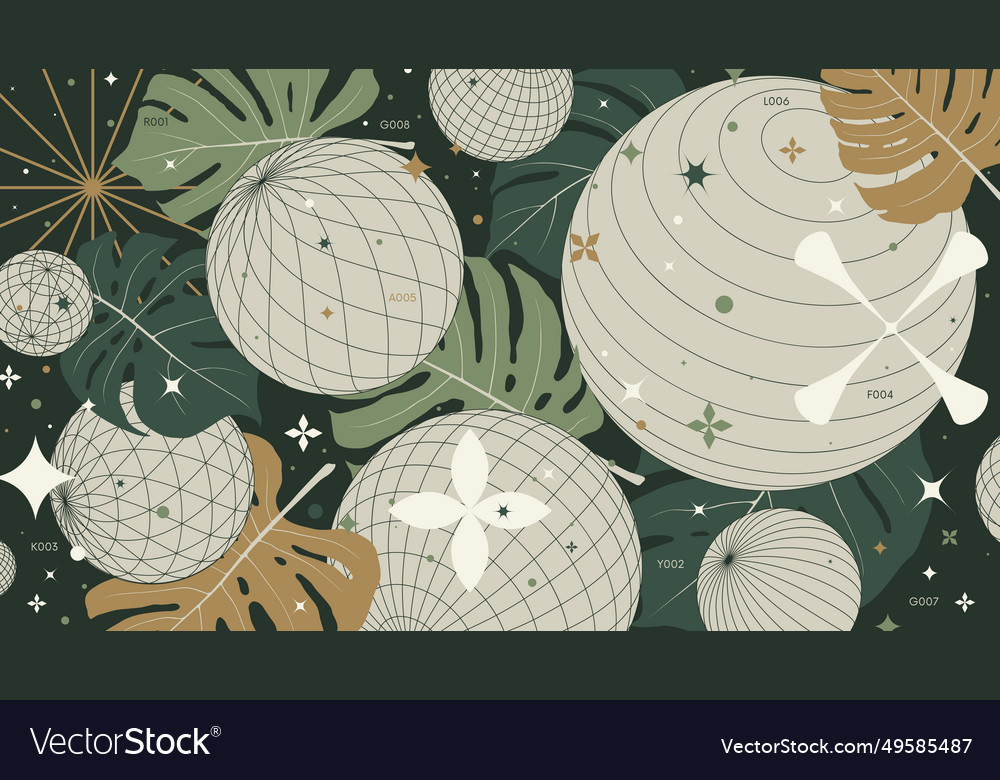 Abstract geometric background with 3d circle vector image Abstract geometric background with 3d circle