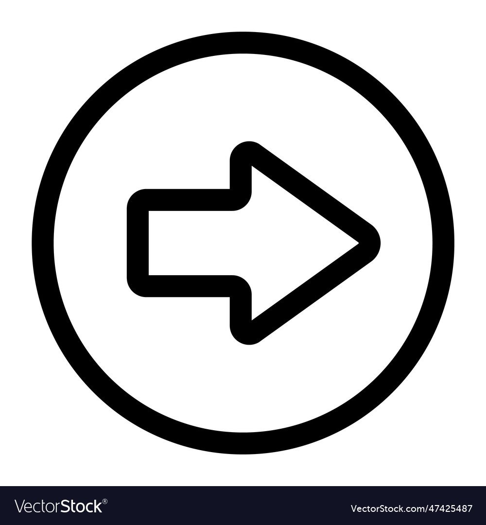 Arrow icon modern simple or cursor vector image Arrow icon modern simple or cursor