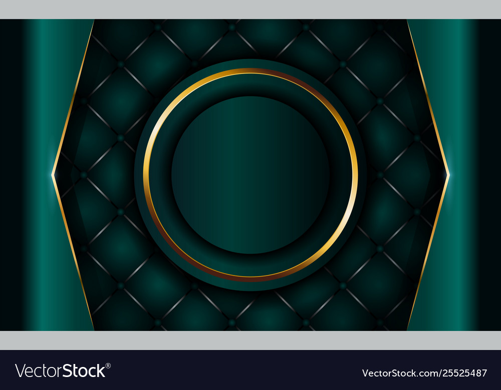 Dark Green Overlap Abstract Background