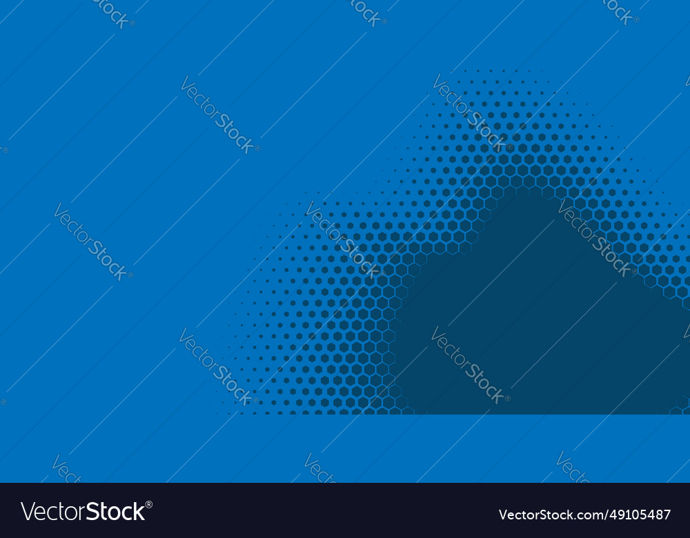 Geometric abstract hexagon two color background