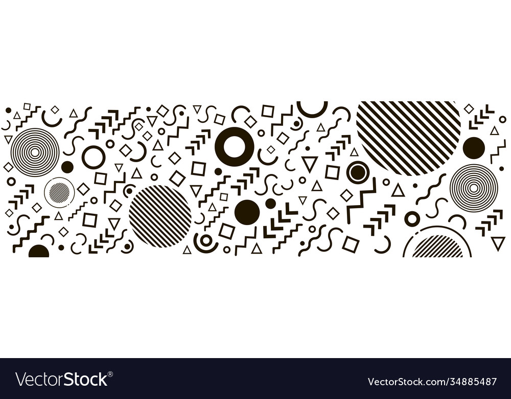 Geometric Memphis Pattern Background